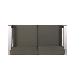 English Elm Aviara Outdoor Loveseat Lightweight Aluminum Frame Deep Seat Patio Lounge 64078.00