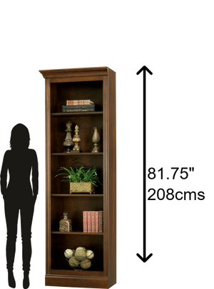 Hekman Furniture 920002 Left Bookcase - Elegant Solid Wood Design, Adjustable Shelves & Ample Storage For Any Space Saratoga ,Hekman Furniture Left Return Bookcase 920002