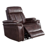 Parker House Parker Living Royce - Fantom Brown Power Recliner Fantom Brown 88% Polyester / 12% PU (W) MROY#812PH-FNB