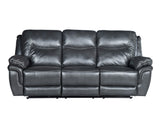 Steve Silver Isabella Gray Reclining Sofa & Loveseat Set - Breathable Leather-Like Material