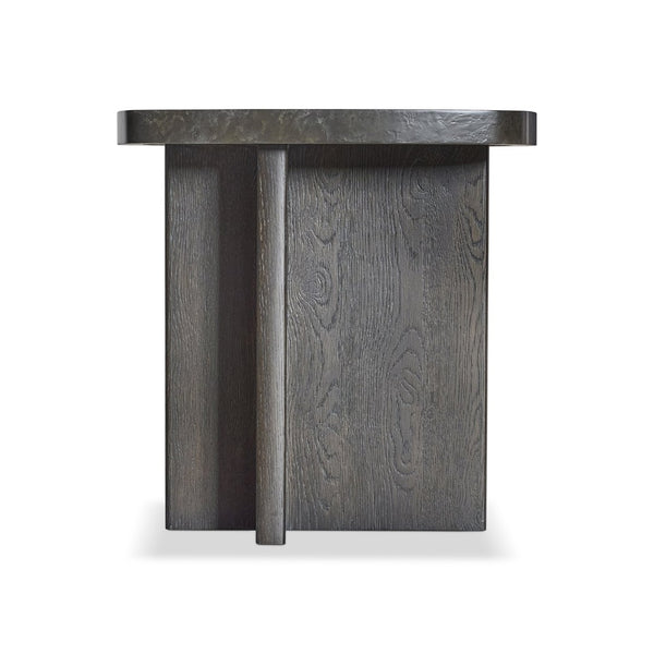 Bernhardt Bernhardt Monroe Stone Top Accent Table with Sculptural Wood Base for Modern Interiors 574114