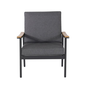 English Elm Sinclair Outdoor 4 Piece Chat Set Aluminum Frame with Olefin Cushions Patio Seating 62850.00GGRY
