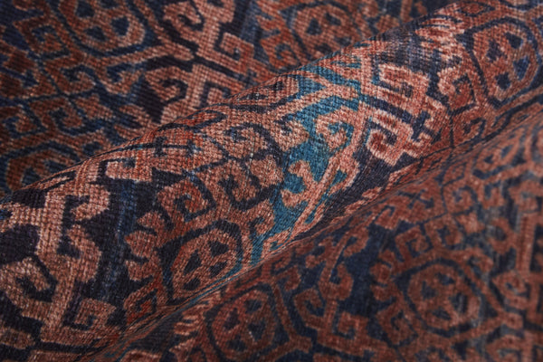 Feizy Rugs Voss Collection Bold Transitional Area Rug In Vibrant Colors For A Striking Home Aesthetic Red,Brown,Blue Polyester Vos39h4ftanblui7a