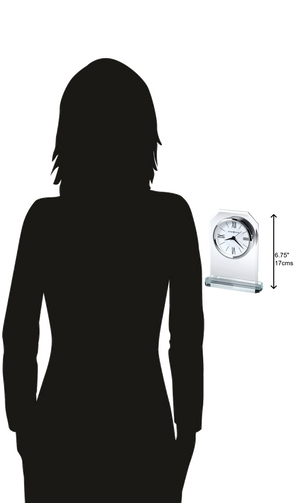 Hekman Furniture 645823 Quincy Tabletop Clock - Elegant Glass Design, Quartz Movement, Perfect For Home Or Office Decor  Quincy Tabletop Clock 645823