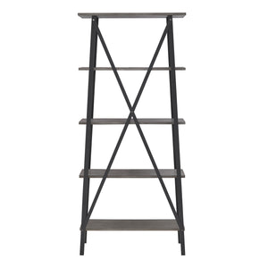 Homelegance By Top-Line Alastor Rustic X-Base 32-inch Bookcase Grey MDF