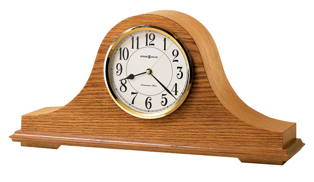Hekman Furniture 635100 Nicholas Mantel Clock - Classic Golden Oak Finish, Durable Quartz Movement, Elegant Chimes Golden Oak Nicholas Mantel Clock 635100
