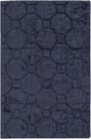 Surya Wyndham 2' X 3' Handmade Viscose & Cotton Rug - Soft, Durable, Unique Design For Any Room Decor Ink Blue Viscose,Cotton Wyd2002-23