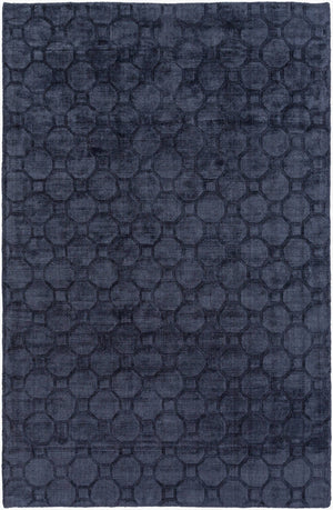 Surya Wyndham 2' X 3' Handmade Viscose & Cotton Rug - Soft, Durable, Unique Design For Any Room Decor Ink Blue Viscose,Cotton Wyd2002-46