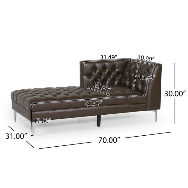 English Elm Chaise Lounge Upholstered Single Seat Reclining Chair for Living Room or Bedroom 70477.00