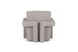 VIG Furniture Modrest Wylie - Modern Light Grey-Beige Fabric Accent Chair VGMY-2543-2-GRY-42