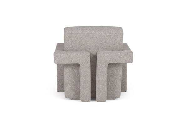 VIG Furniture Modrest Wylie - Modern Light Grey-Beige Fabric Accent Chair VGMY-2543-2-GRY-42