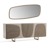 VIG Furniture Modrest Wynetta - Modern Grey Ash Buffet Mirror VGCSMIR-23001