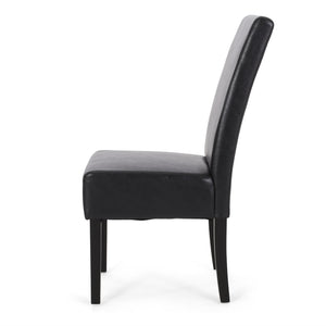 English Elm Dining Chair Set of 2 Upholstered Rubberwood Legs Minimalist Contemporary Seating 60162.00PUMDNT