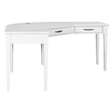 Parker House Shoreham - Effortless White Boomerang Desk Effortless White Acacia Solids / Birch Veneers SHO#498D-EFW