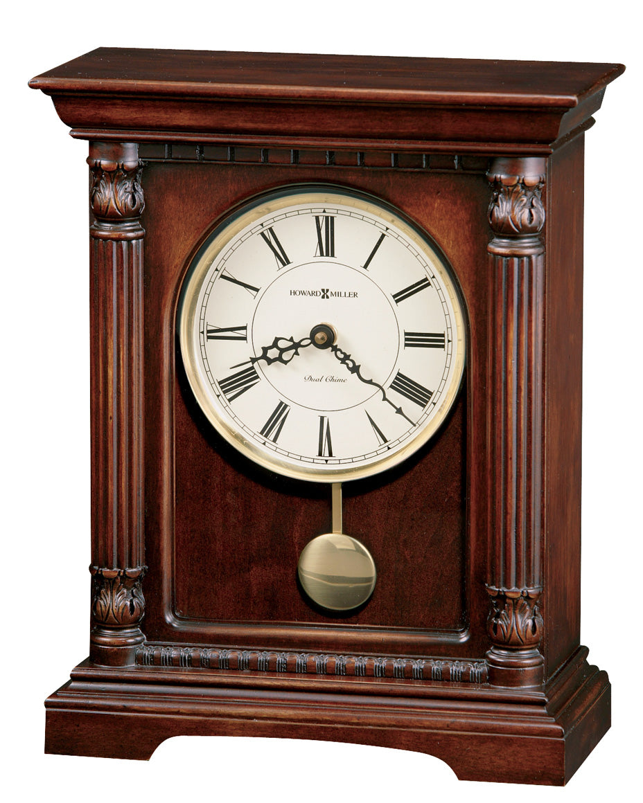 Hekman Furniture 635133 Langeland Wooden Mantel Clock - Timeless Cherry Finish, Melodic Chimes, And Elegant Design Hampton Cherry Langeland Mantel Clock 635133