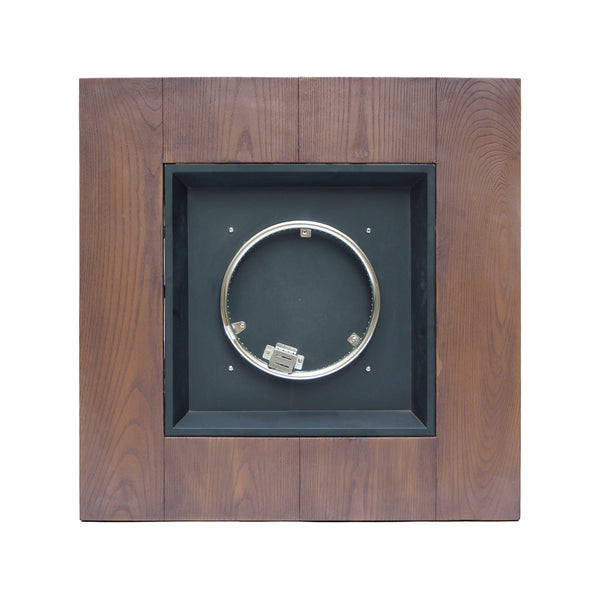 English Elm Outdoor Square Gas Fire Pit 40000 Btu Mgo Wood Grain Finish Propane Tank Enclosed 61907.00-40K