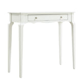 Homelegance By Top-Line Cayenne 1-Drawer Wood Accent Console Sofa Table White Rubberwood