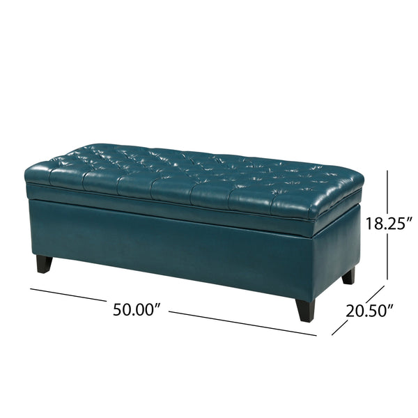 English Elm Juliana Rectangular Storage Ottoman Upholstered Lift Top for Living Room Seating 57741.00TEL