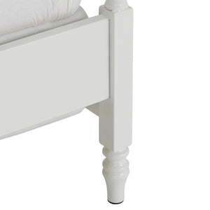 Homelegance By Top-Line Ambrose Metal Spool Bed White Metal