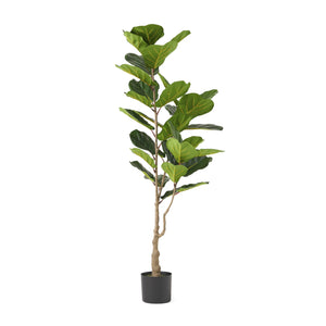 English Elm 150cm Artificial Fiddle Leaf Fig Tree Lifelike Faux Plant for Living Room Decor 70521.00