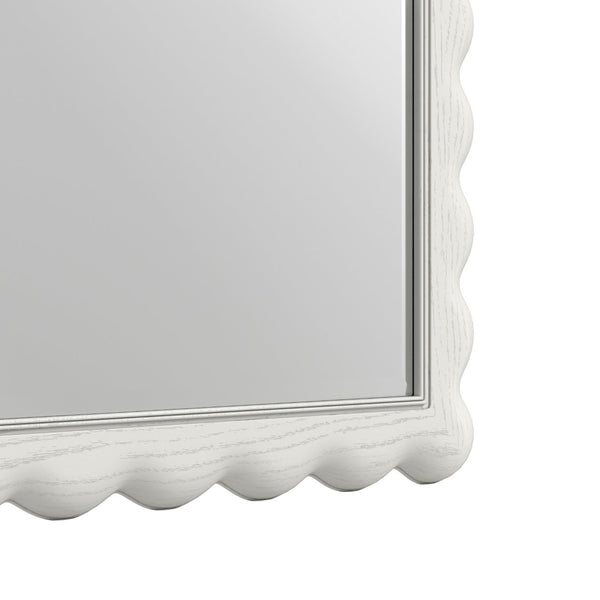 A.R.T. Furniture Haven Full-Length Mirror with Scalloped Frame - Enchanting Cottage Charm for Any Space 339129-2367