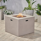 Christopher Knight Home® Noble House Aidan 31" Square Fire Pit - 40,000 Btu