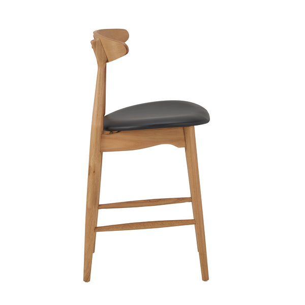 Homelegance By Top-Line Dakota Mid-Century Wood Counter Height Stools (Set of 2) Brown Wood