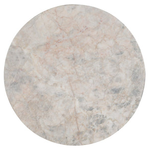 Hooker Furniture Surfrider Rope-Wrapped Drum Table With Stone Veneer Top, Compact Coastal Accent End Table For Small Spaces 6015-50003-00