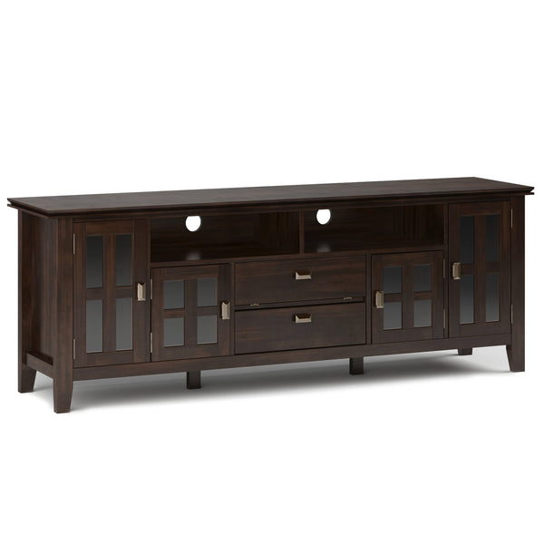 English Elm Artisan 72" Tv Media Stand - Handcrafted Solid Wood With Vintage Charm & Ample Storage For Tvs Up To 80" B136P158427