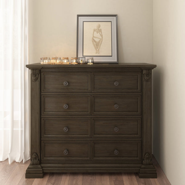 A.R.T. Furniture Heritage Hill 8-drawer Gentleman’S Chest - Elegant Acacia & Oak Design With Antique Pewter Hardware Brown Eight (8) Drawers For Storage (Interior Drawers, 19.75”W X 13.5”D X 6.5”H) 341150-2816