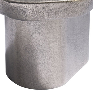 Bernhardt Bernhardt Graphite Clawson 35" Cocktail Table — Sculptural Cast Aluminum Pentagonal Top, Versatile 338014C