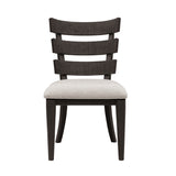 Pulaski Furniture West End Loft Wood Back Side Chair 2/ctn Brown, Tuxedo Rubberwood P361260