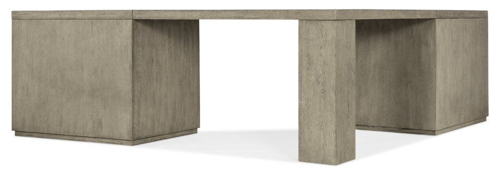 Hooker Furniture Linville Weathered Mink Credenza With Lateral File, Locking Drawer, Adjustable Shelves, Freestanding Design 85.00 L x 85.00W x 30.00H 6150-10936-85