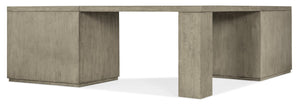Hooker Furniture Linville Weathered Mink Credenza With Lateral File, Locking Drawer, Adjustable Shelves, Freestanding Design 85.00 L x 85.00W x 30.00H 6150-10936-85