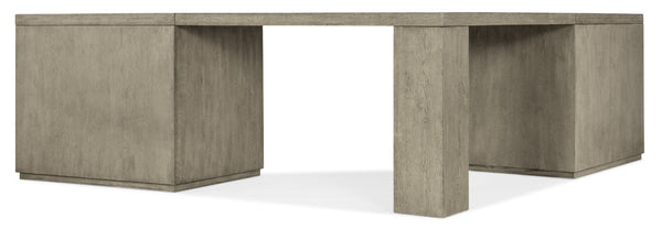 Hooker Furniture Linville Weathered Mink Credenza With Lateral File, Locking Drawer, Adjustable Shelves, Freestanding Design 85.00 L x 85.00W x 30.00H 6150-10936-85