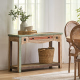 Christopher Knight Home® - Noble House - Meader Boho Handmade Distressed Mango Wood Console Table