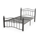 Christopher Knight Home® - Noble House - Bouvardia Contemporary Iron Twin Bed Frame, Flat Black