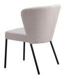 Aimee Dining Chair - Set of 2 Beige 109678 Zuo Modern