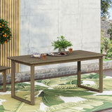 Christopher Knight Home® - Noble House - Nibley Outdoor Acacia Wood Dining Table