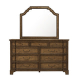 Revival Row 9-Drawer Dresser Brown with Village Lane Finish P348100 Pulaski Furniture