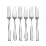 Oneida Vale 6-Piece Dinner Forks Set - Satin Finish, Stainless Steel, Dishwasher Safe