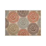 Christopher Knight Home® - Noble House - Seastar Outdoor 6'7" X 9'2" Medallion Area Rug, Ivory and Multi