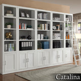 Parker House Catalina 32 In. Open Top Bookcase Cottage White Poplar Solids / Birch Veneers CAT#430