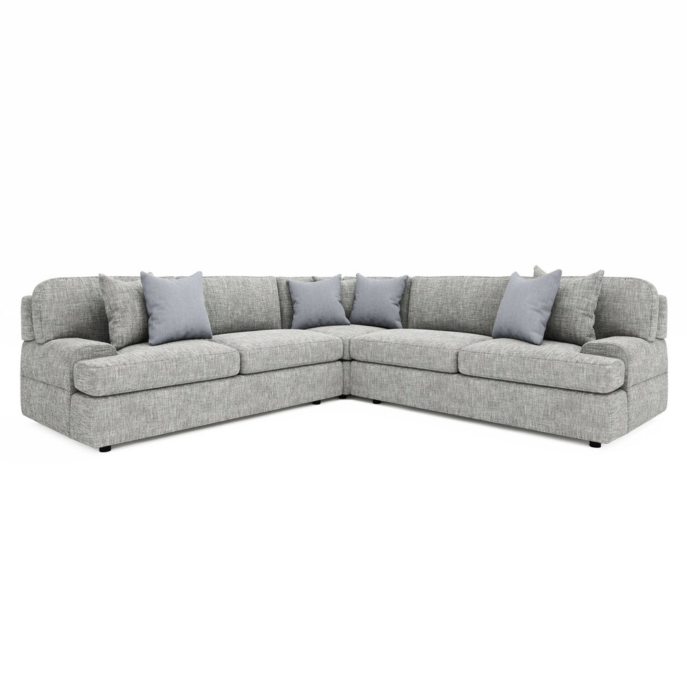 Bernhardt Bernhardt Serena 3-Piece Corner Sectional 111" Low-Profile Modern-Classic Fabric Sofa, Custom Built - Made to Order K2041