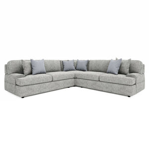 Bernhardt Bernhardt Serena 3-Piece Corner Sectional 111" Low-Profile Modern-Classic Fabric Sofa, Custom Built - Made to Order K2041