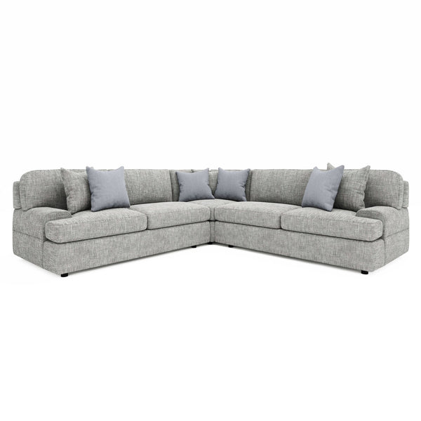 Bernhardt Bernhardt Serena 3-Piece Corner Sectional 111" Low-Profile Modern-Classic Fabric Sofa, Custom Built - Made to Order K2041