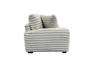 Porter Designs Porter Big Chill Microfiber Sofa - Ultra-soft Gray Comfort, Deep Seats For Relaxed Lounging Bliss Gray Fabric 01-207-01-5438