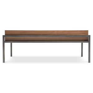 Bernhardt Bernhardt Collins Walnut Top Cocktail Table with Black Oxide Metal Base for Living Rooms 573013
