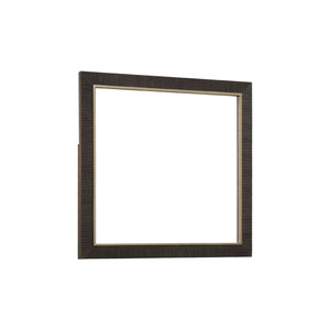 West End Loft Dresser Mirror Brown with Tuxedo Finish P361110 Pulaski Furniture