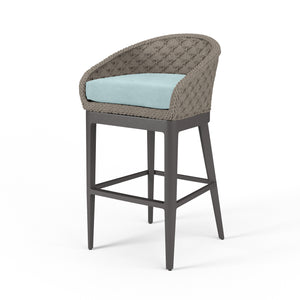 Marbella Barstool in Dupione Celeste, No Welt SW4501-7B-8067 Sunset West